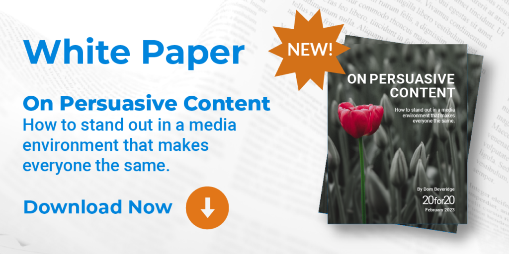 CTA for White Paper: On Persuasive Content